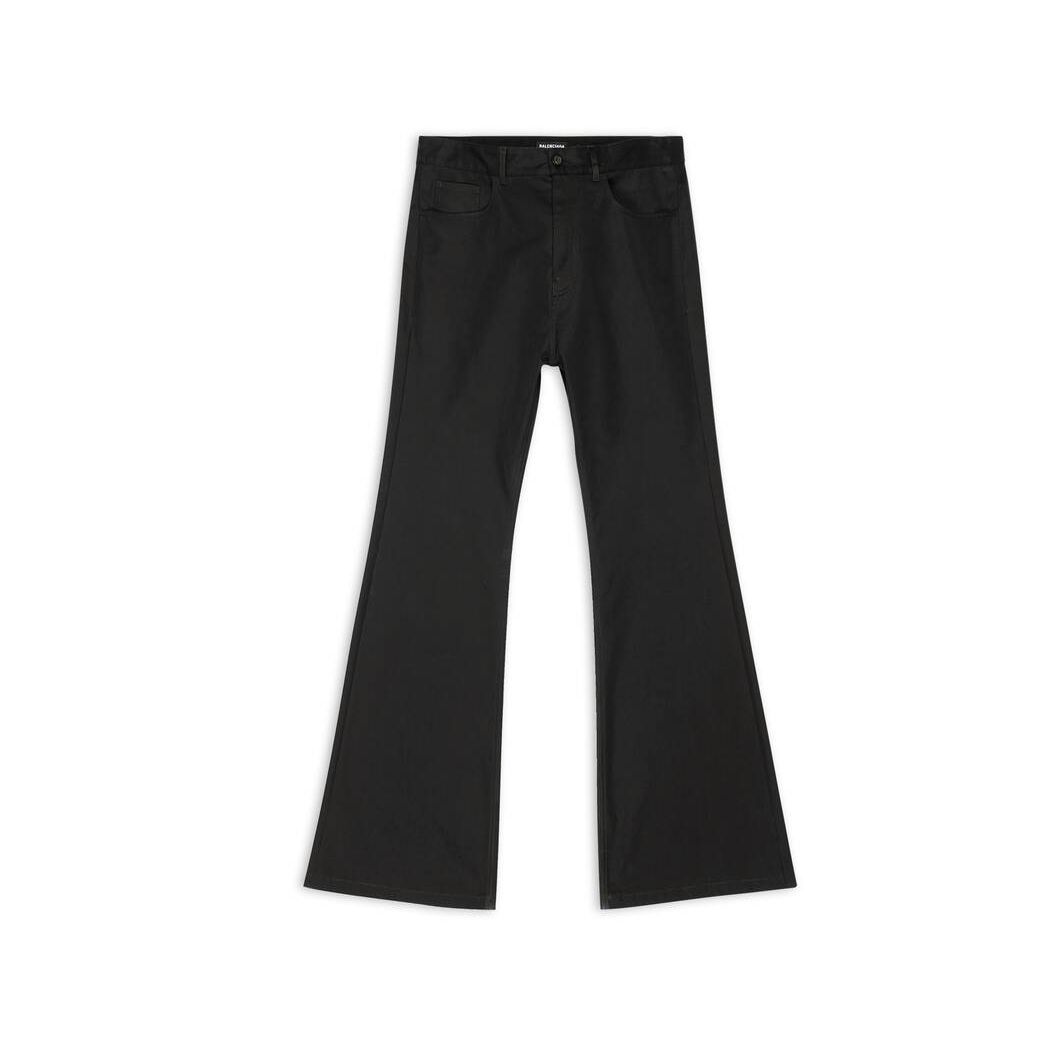 Men's Balenciaga Flared Pants Black | 4879IGLYQ