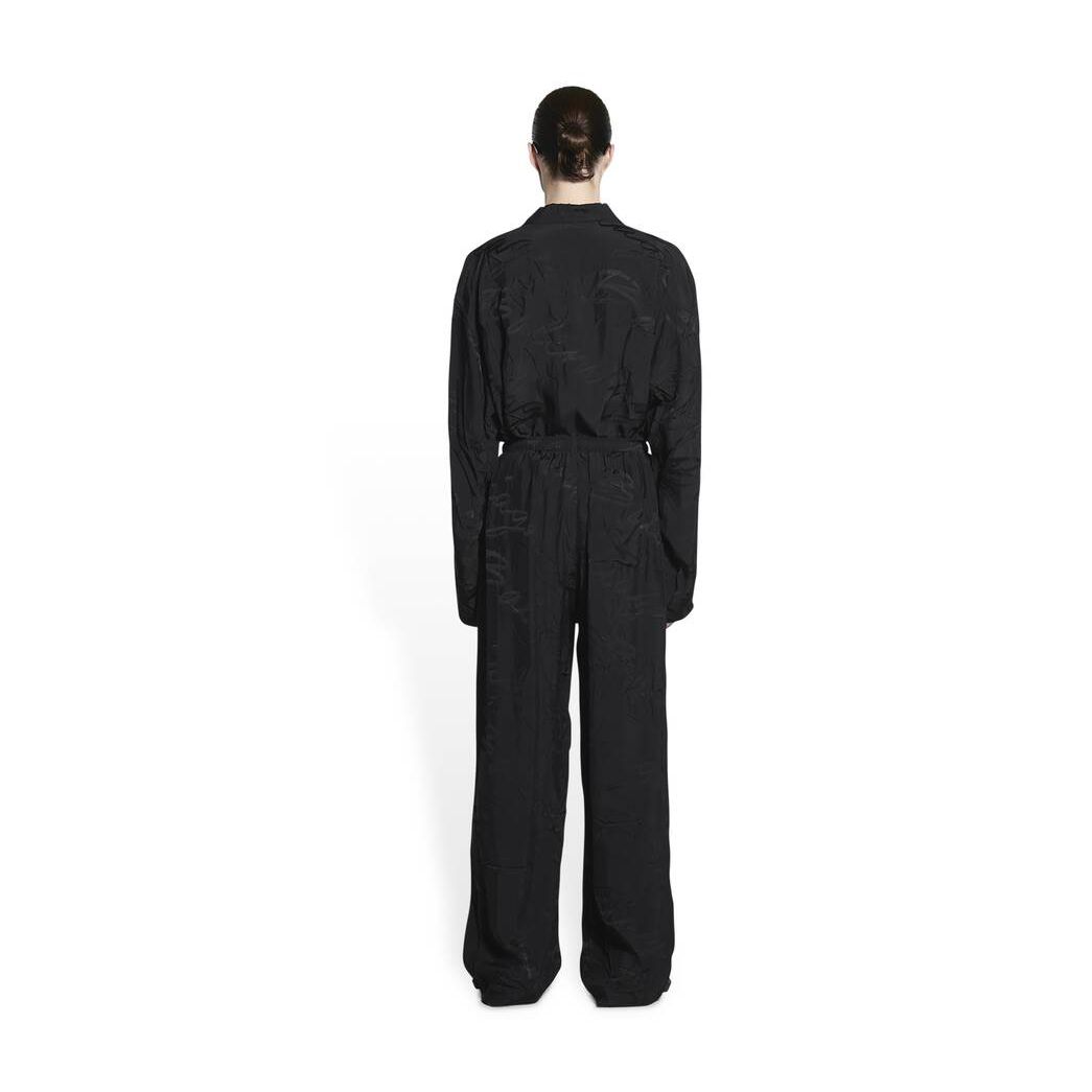 Men's Balenciaga Handwritten Pyjama Pants Black | 7634PUCDN