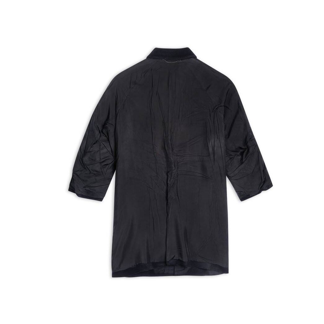 Men's Balenciaga Inside Out Carcoat Jackets Black | 0593BNJHF