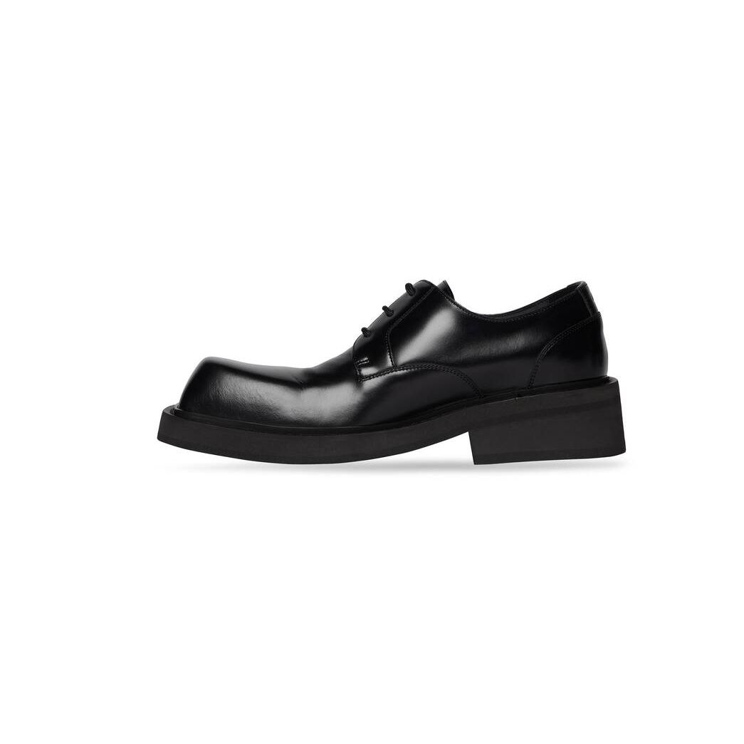 Men's Balenciaga Inspector 40mm Derby Boots Black | 2716KOIRW