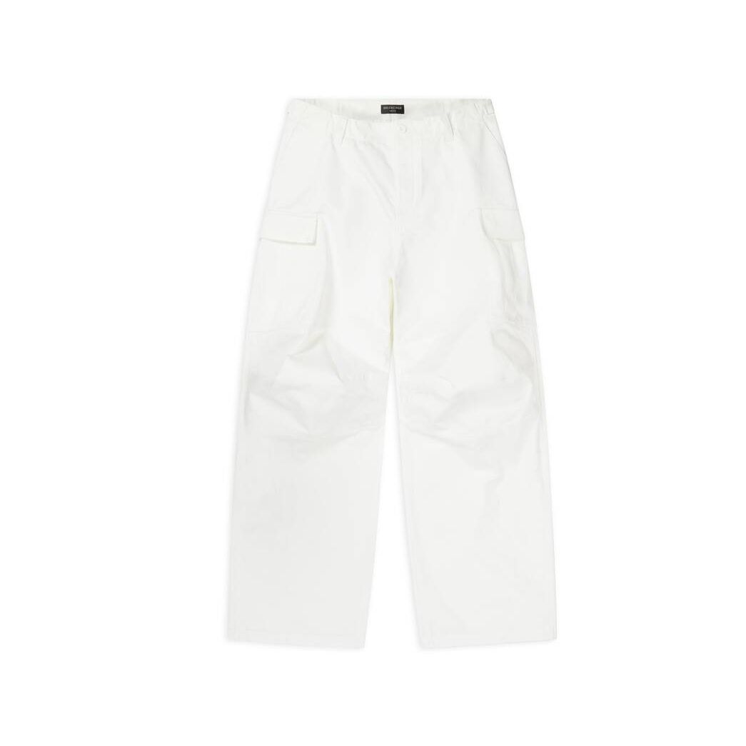 Men's Balenciaga Kick Cargo Pants White | 8793DYLKA