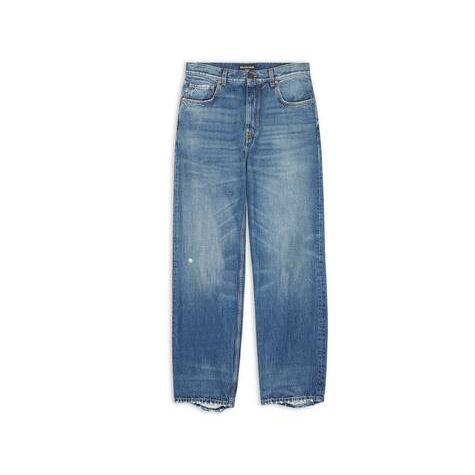 Men's Balenciaga Large Pants Blue | 1892NUXKY