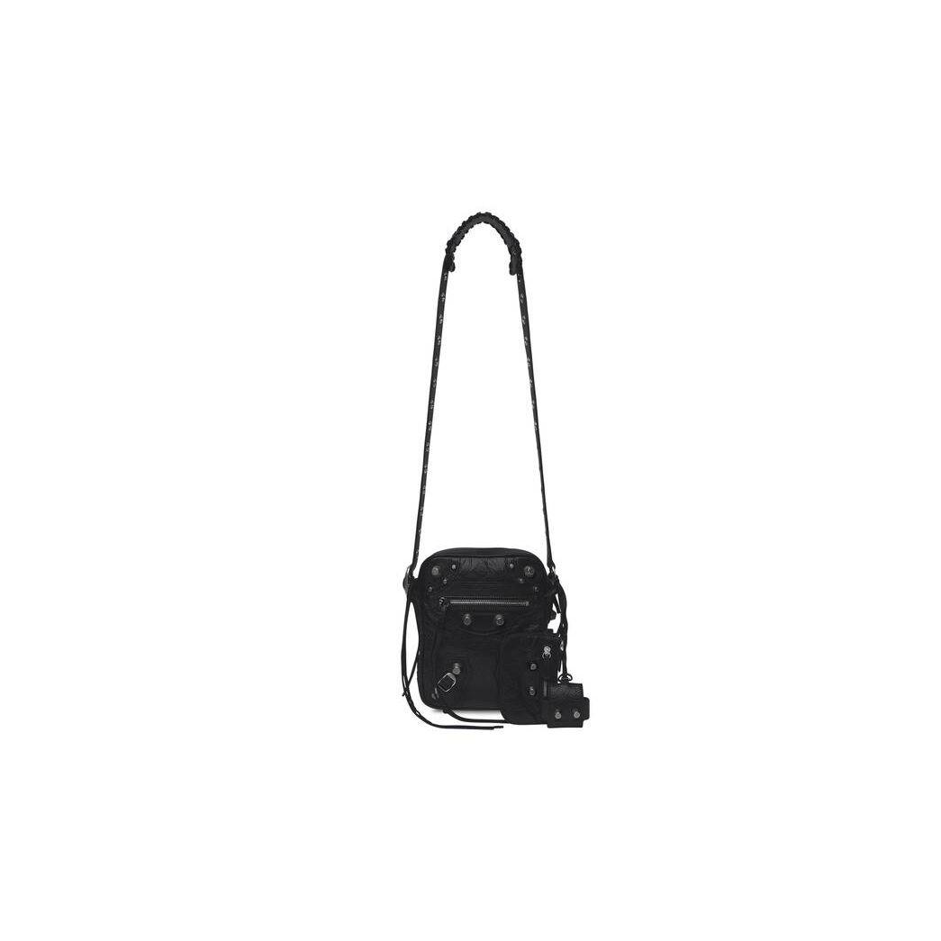 Men's Balenciaga Le Cagole Crossbody Crossbody Bags Black | 6350TCLDO