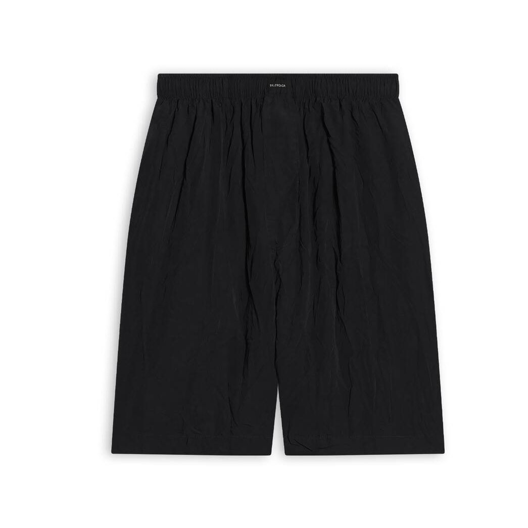 Men's Balenciaga Licence Pyjama Shorts Pants Black | 5927NXKQW