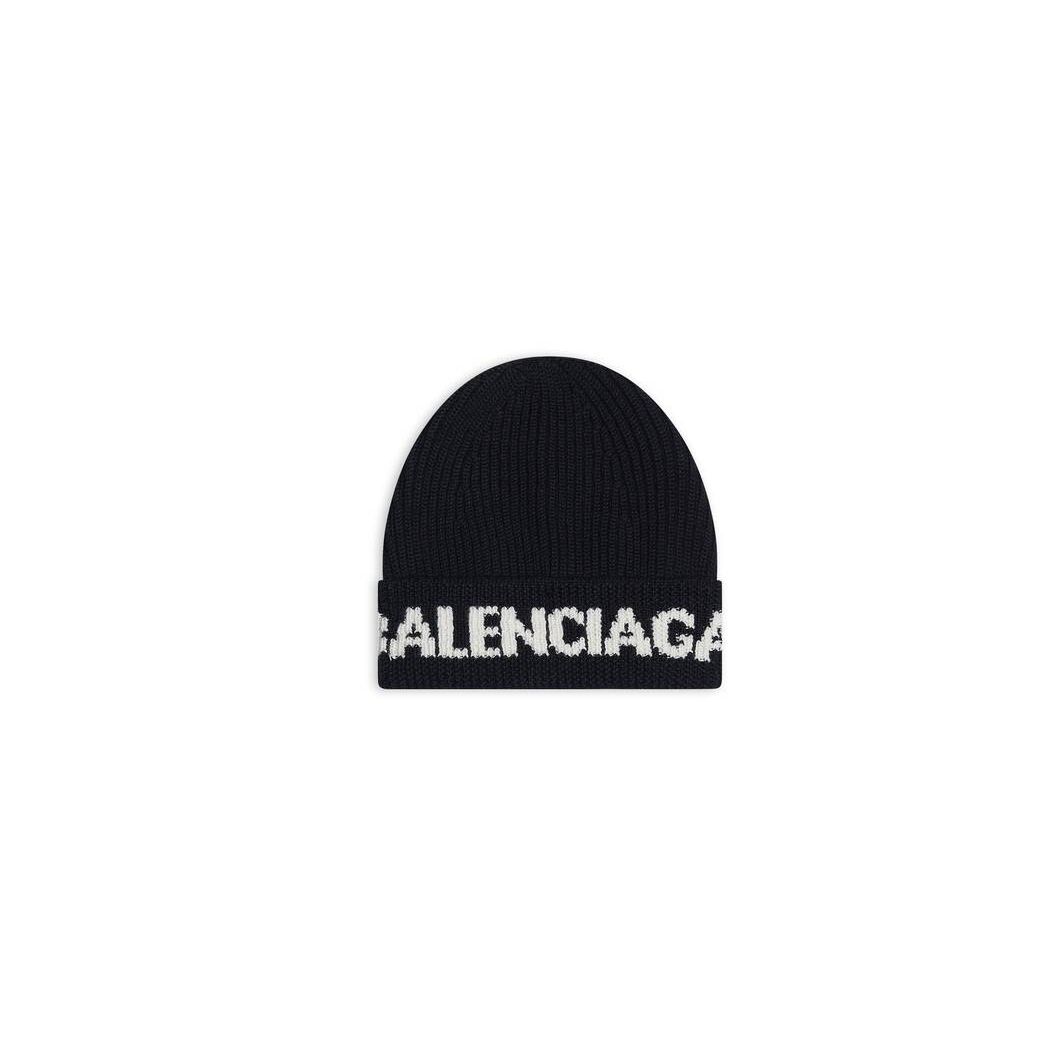 Men\'s Balenciaga Logo Caps Black | 3518TZBHM