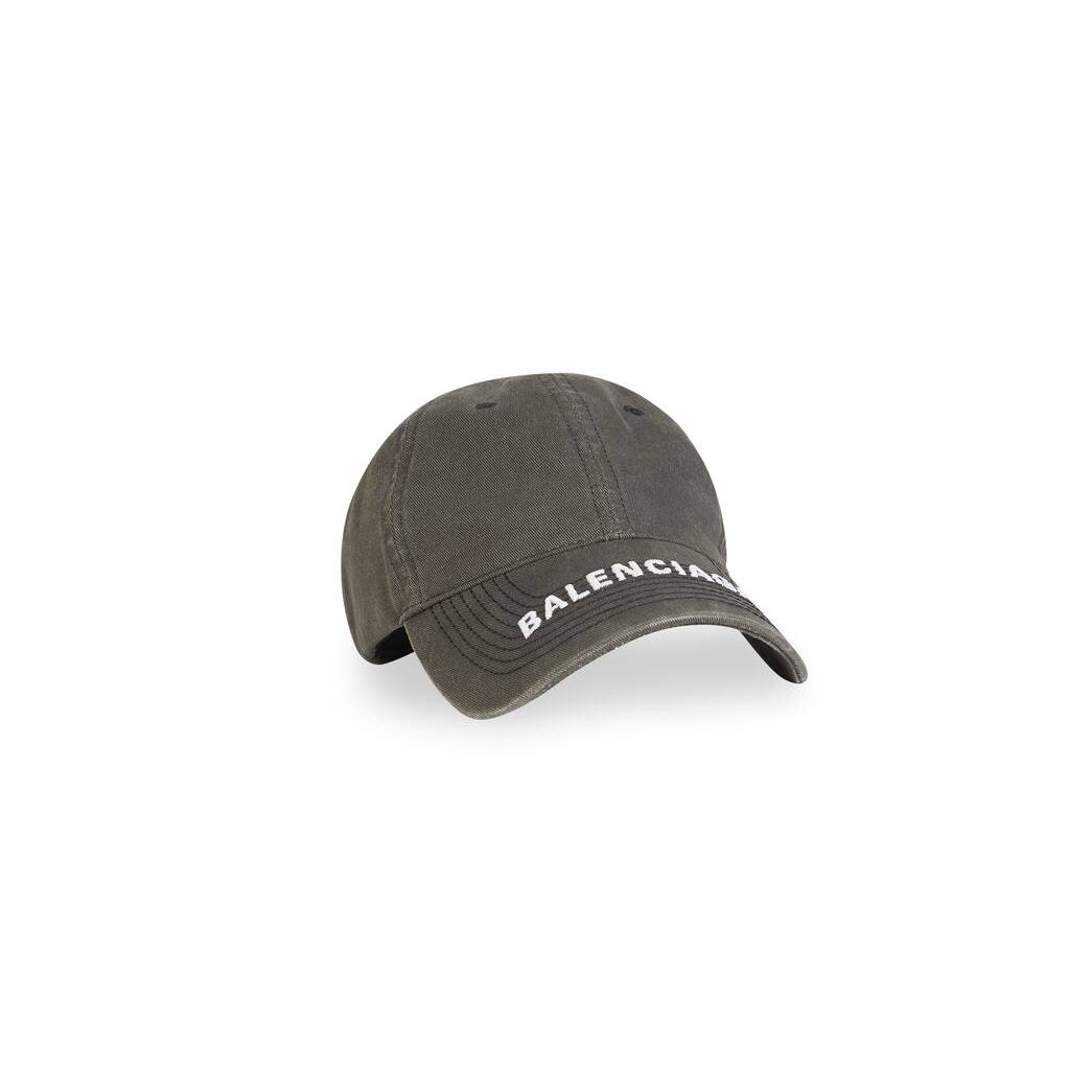 Men's Balenciaga Logo Caps Black | 5147TEMPG