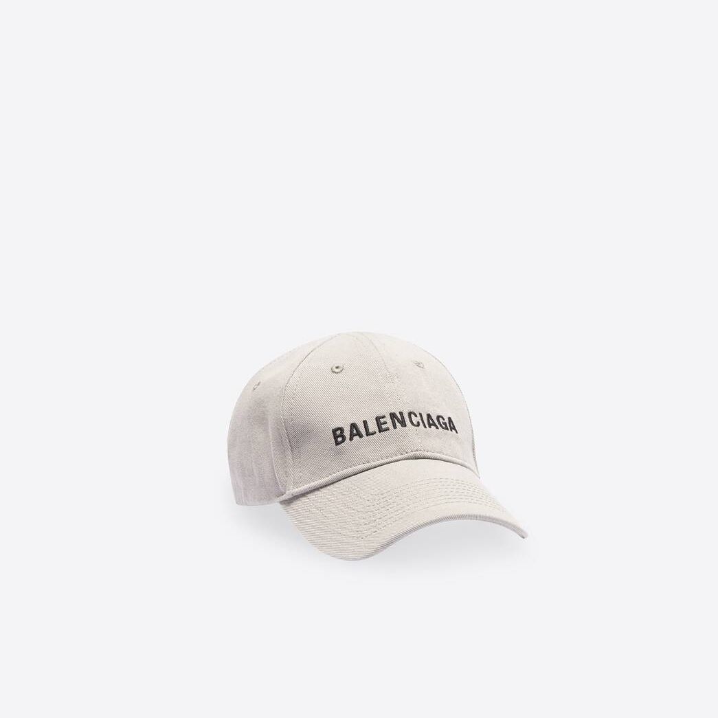 Men's Balenciaga Logo Caps Black | 5214SFRLA