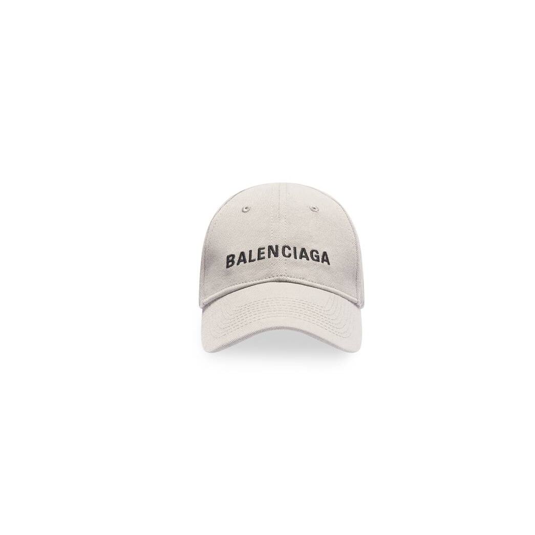 Men\'s Balenciaga Logo Caps Black | 5214SFRLA