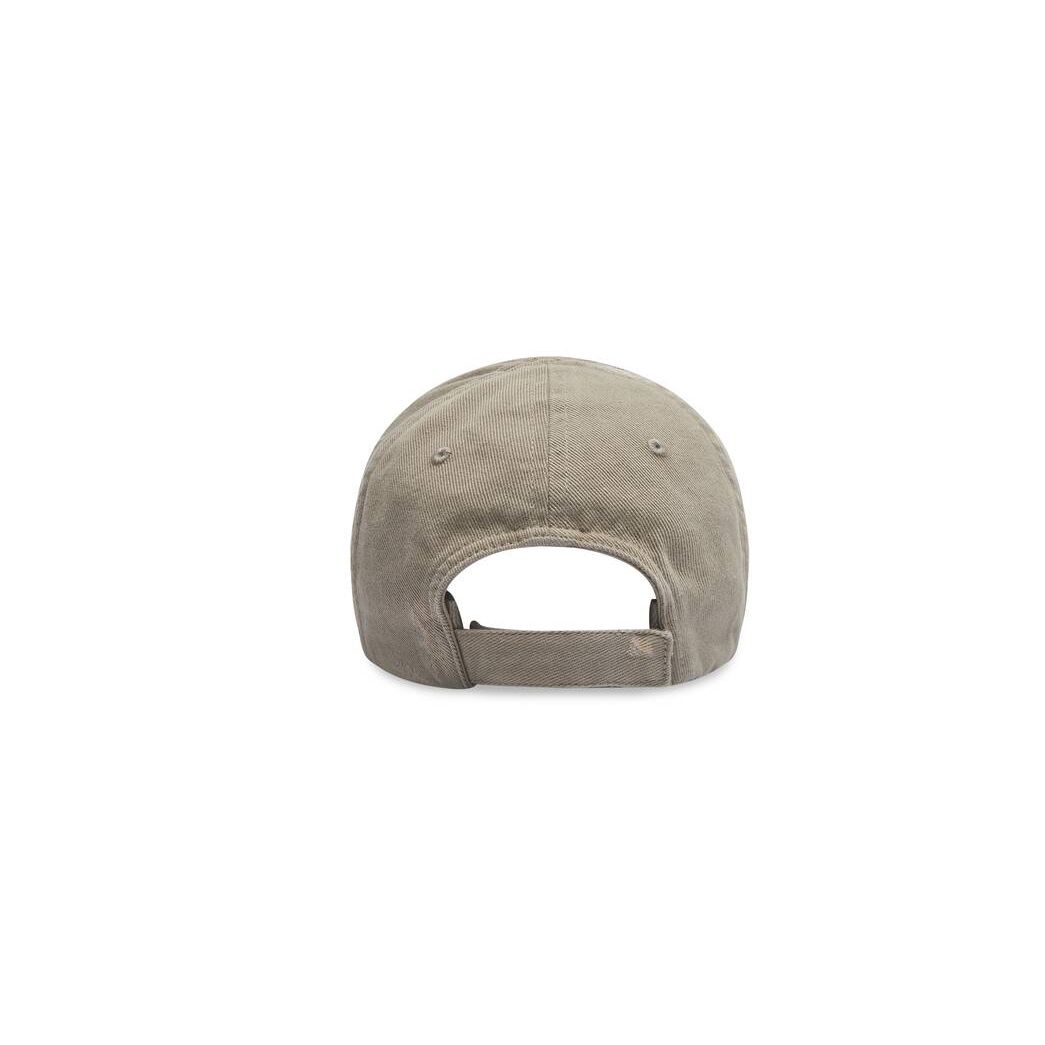 Men's Balenciaga Logo Visor Caps Beige | 2580PAESN