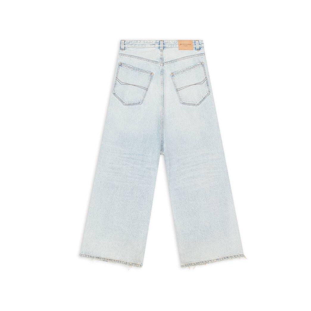 Men's Balenciaga Low Crotch Jeans Pants Light Blue | 2765UIJGB