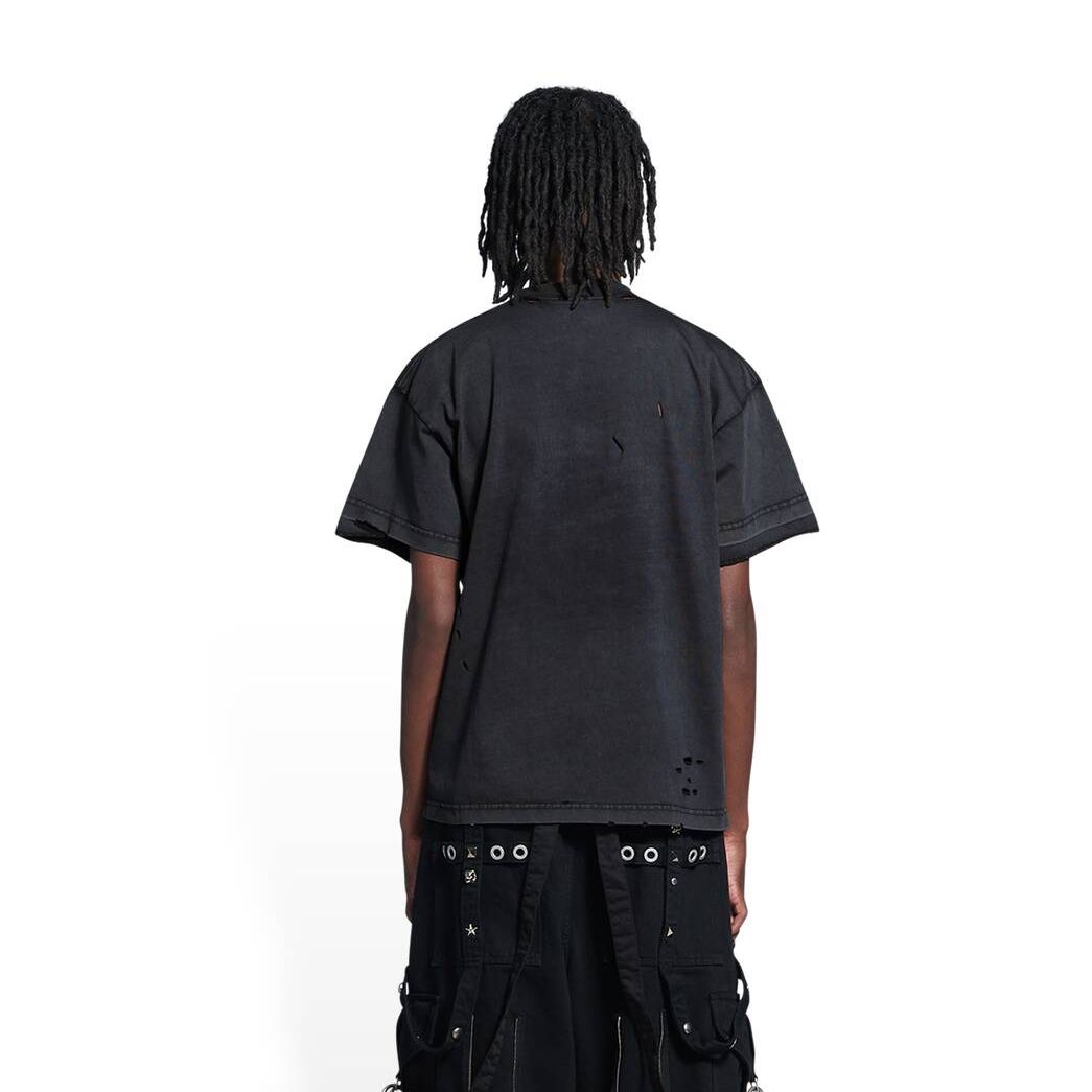 Men's Balenciaga Maison Balenciaga Medium Fit T Shirts Black | 6895AKLEW