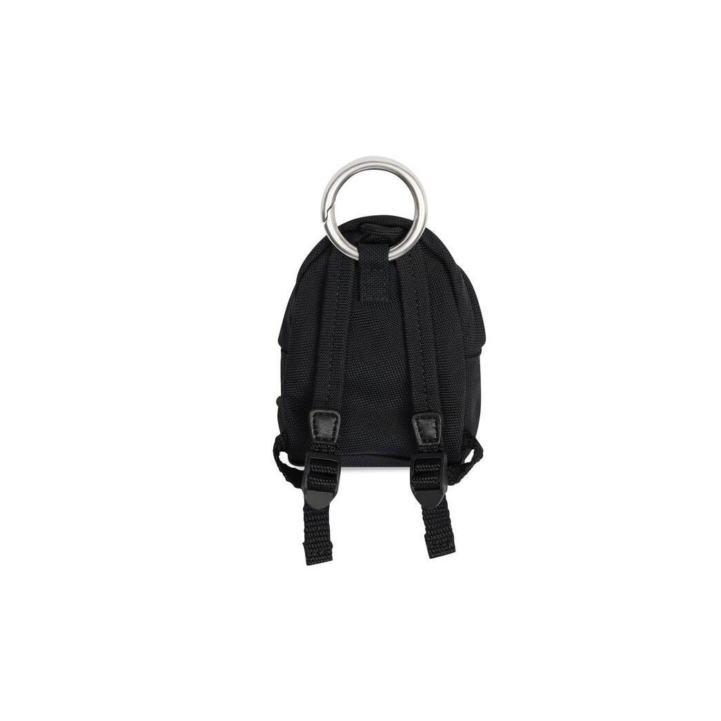 Men's Balenciaga Micro Backpack Keyrings Black | 2046WRGBA