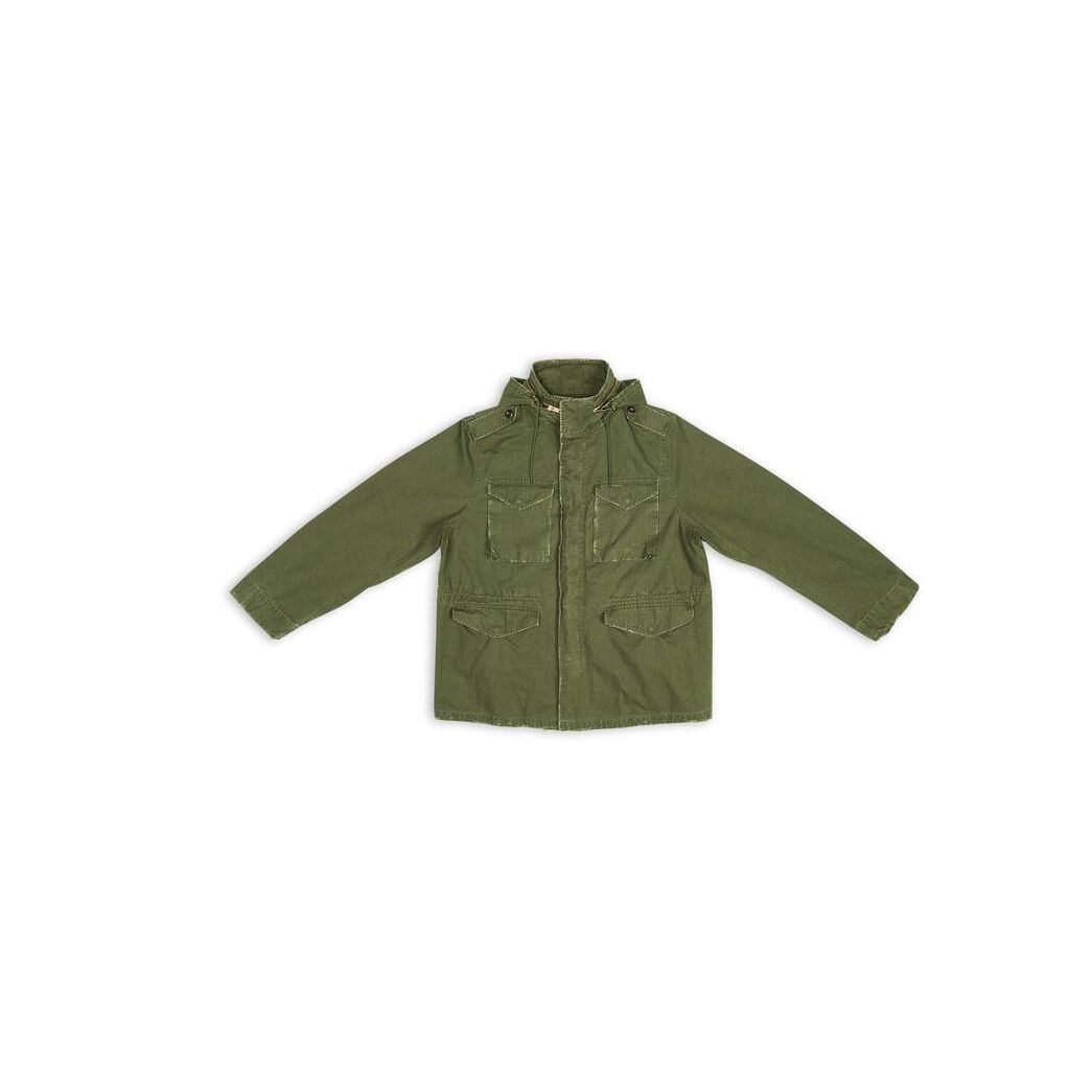 Men's Balenciaga Military Parka Jackets | 6482GILRP