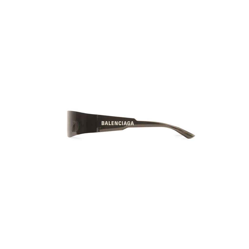 Men's Balenciaga Mono Rectangle Sunglasses Black | 1209EMLFA