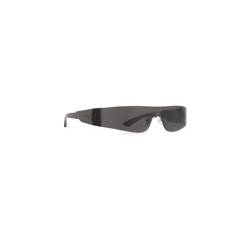 Men's Balenciaga Mono Rectangle Sunglasses Black | 1209EMLFA