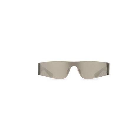 Men's Balenciaga Mono Rectangle Sunglasses Silver | 5362XGLTP