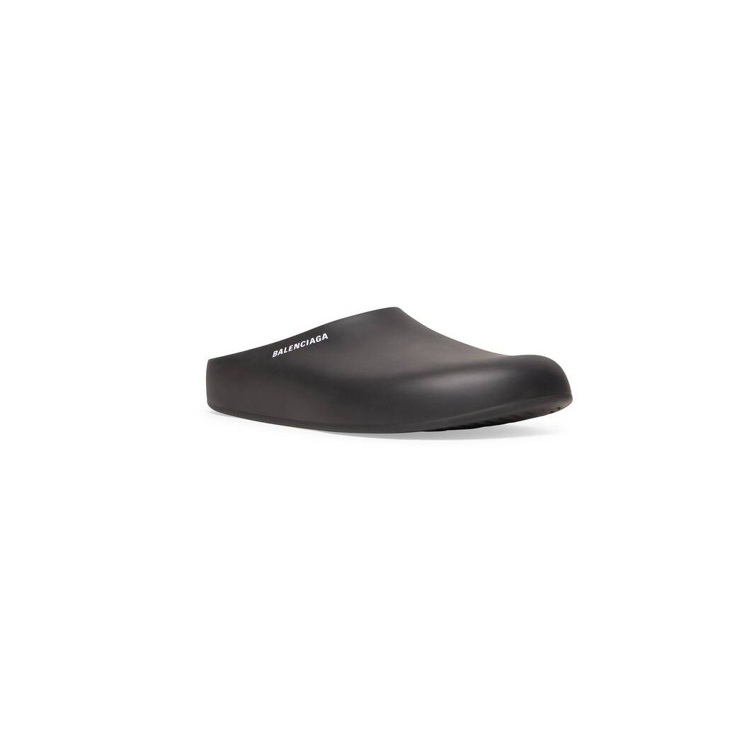 Men's Balenciaga Mule Slide Sandals Black | 4319LTNAU