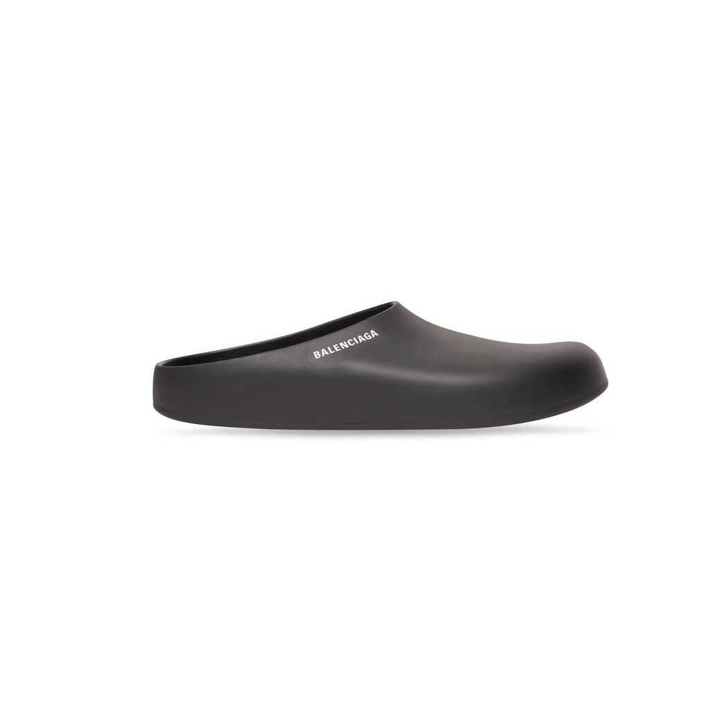 Men\'s Balenciaga Mule Slide Sandals Black | 4319LTNAU