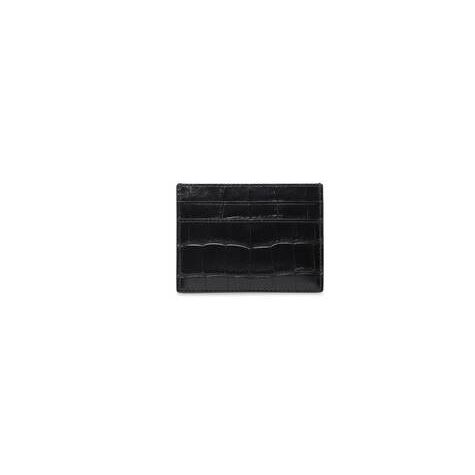 Men's Balenciaga Neo Classic Cardholders Black | 1872KUGPW