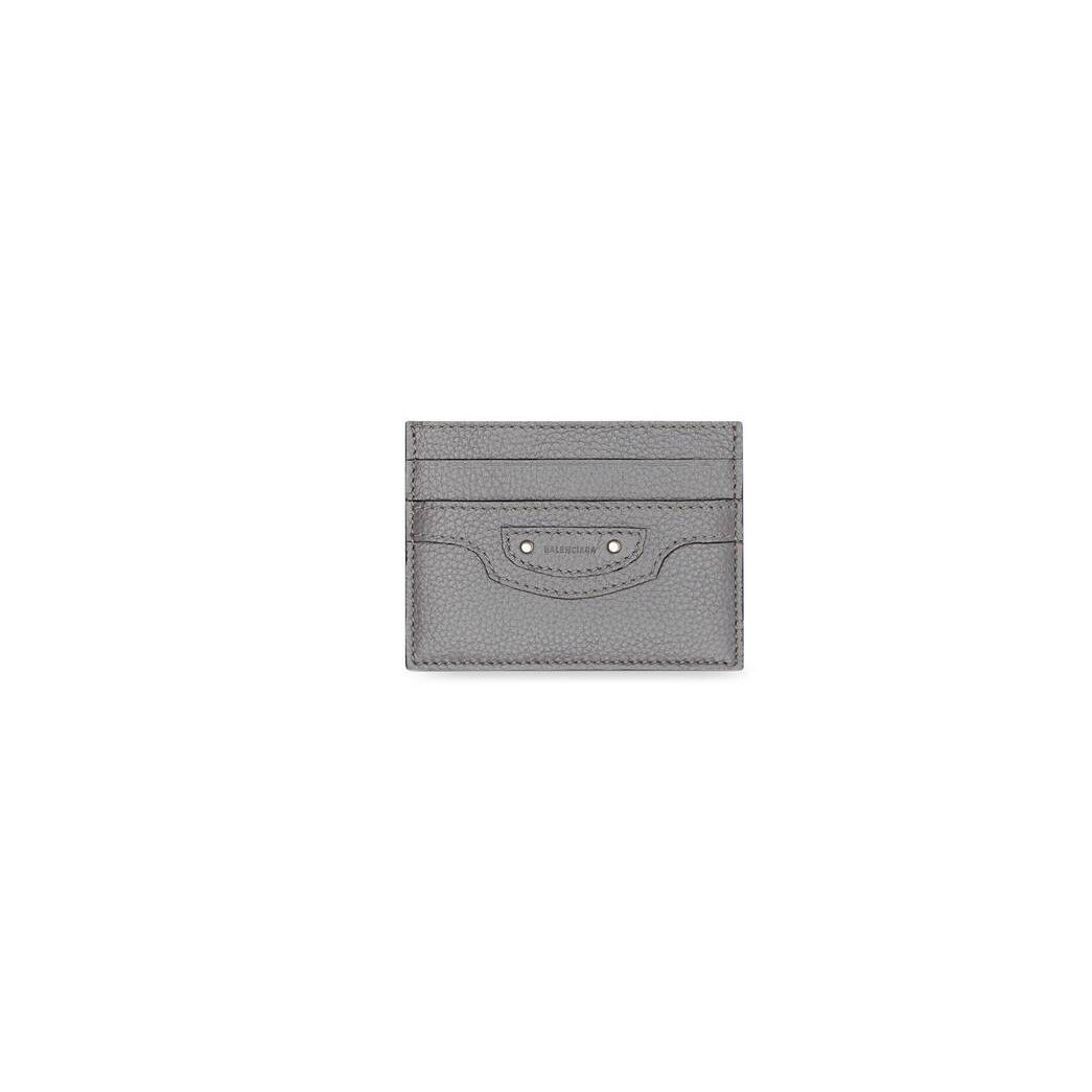 Men\'s Balenciaga Neo Classic Cardholders Dark Grey | 4087WYXRI