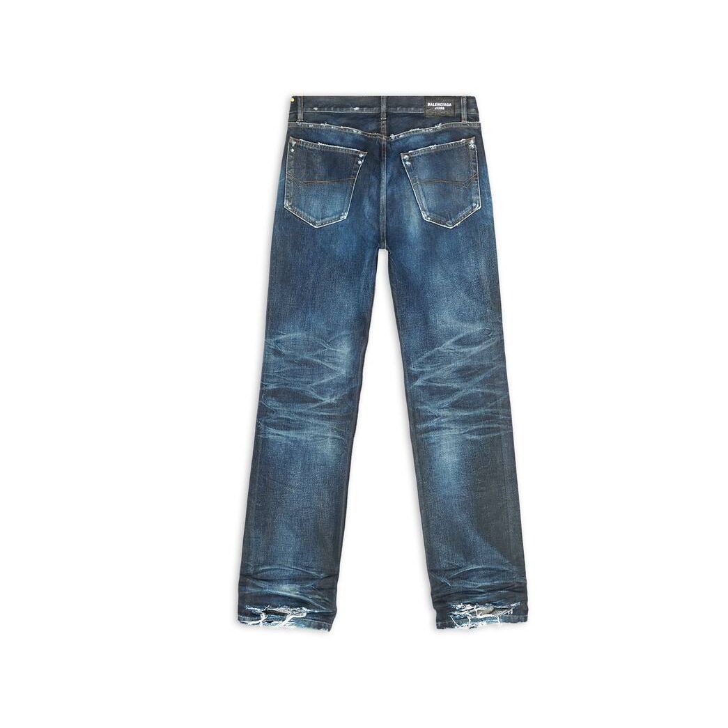 Men's Balenciaga Normal Fit Pants Blue | 9268KPGIQ