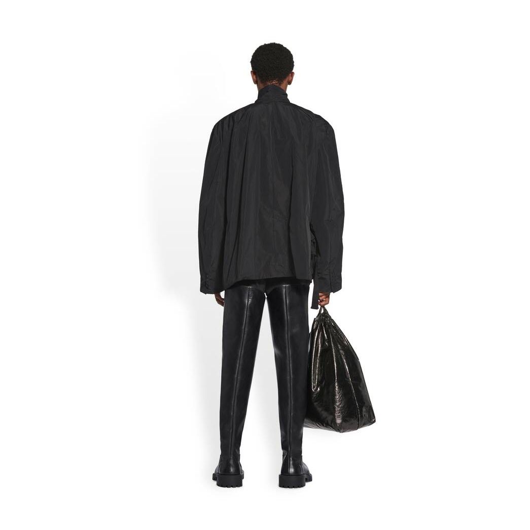 Men's Balenciaga Packable Jackets Black | 8024VNDYL