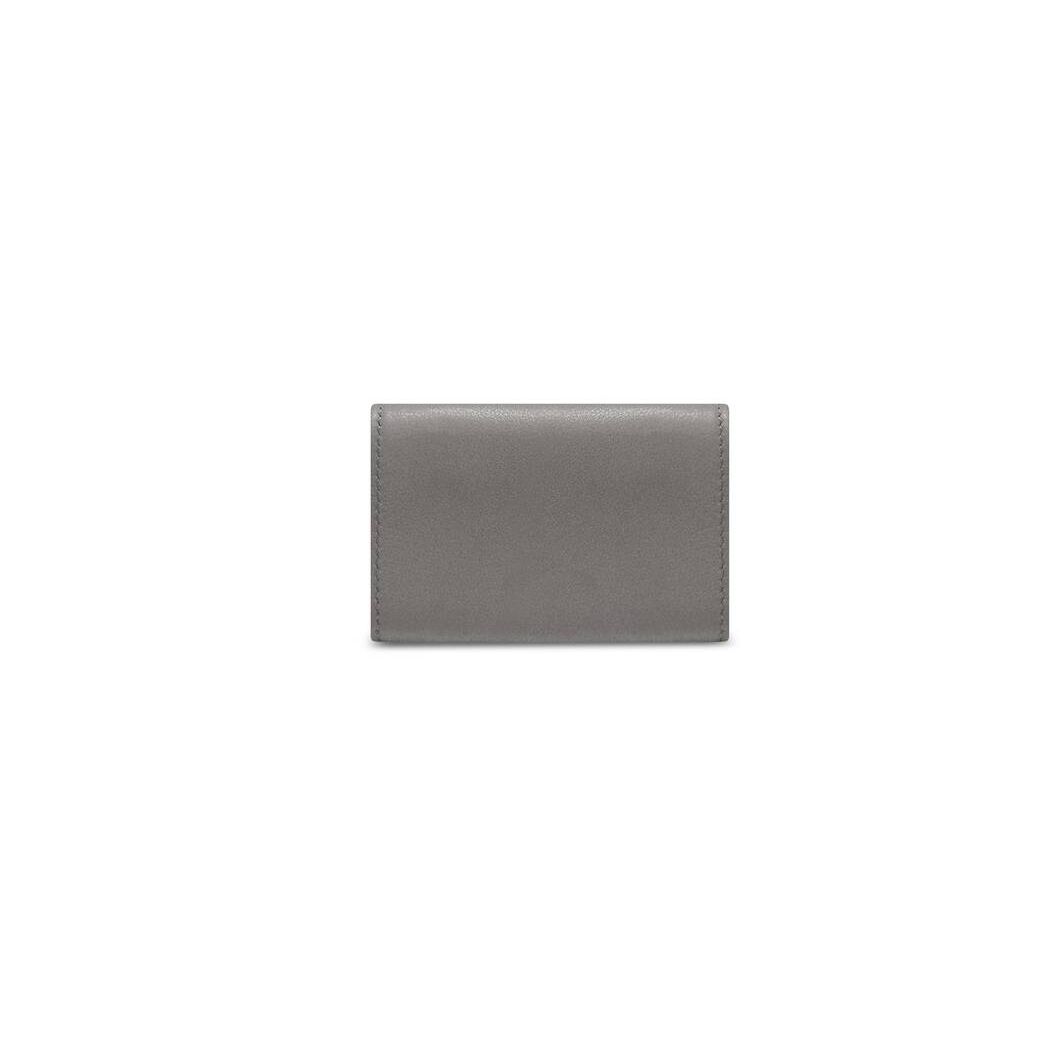 Men's Balenciaga Papier Mini Wallets Grey | 5741LAONV