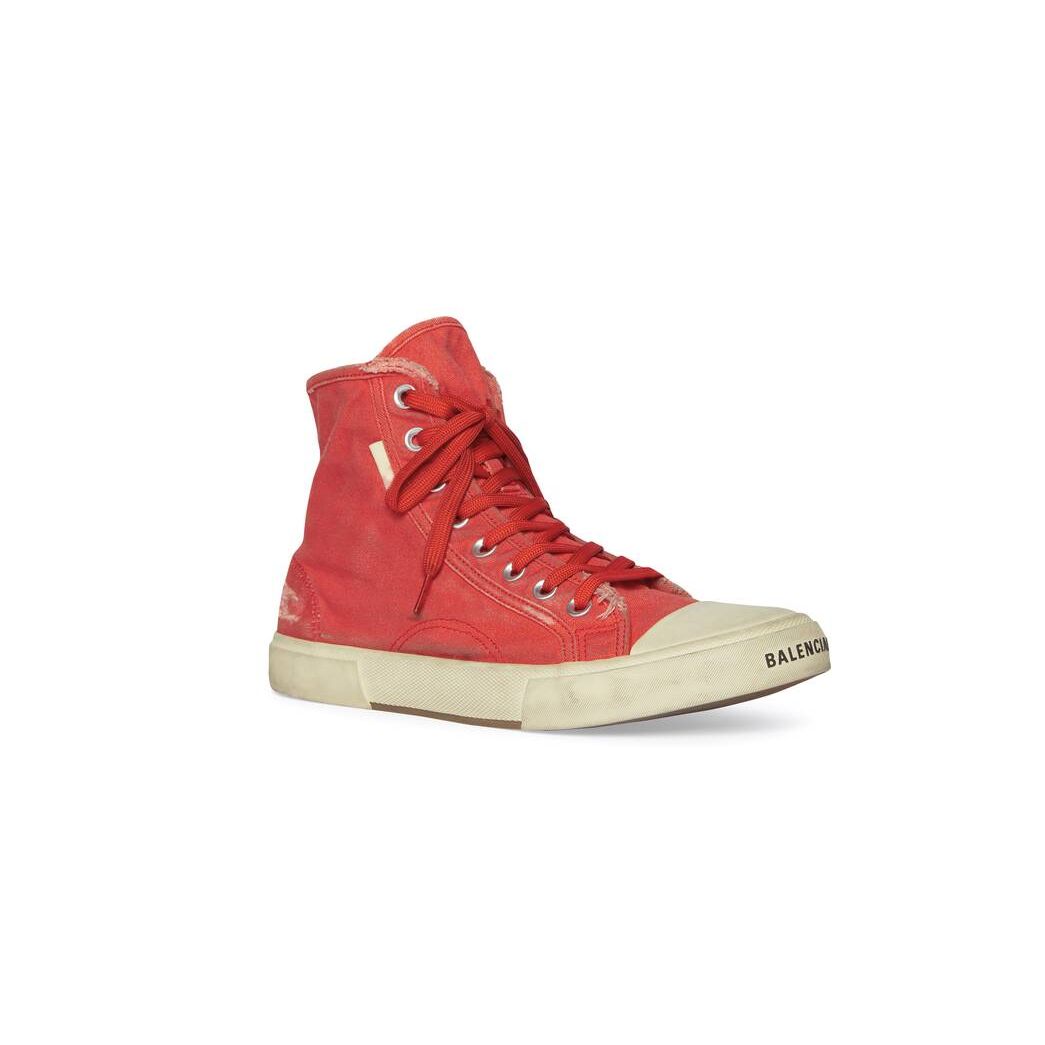 Men's Balenciaga Paris High Tops Sneakers Red | 2945ACGXO