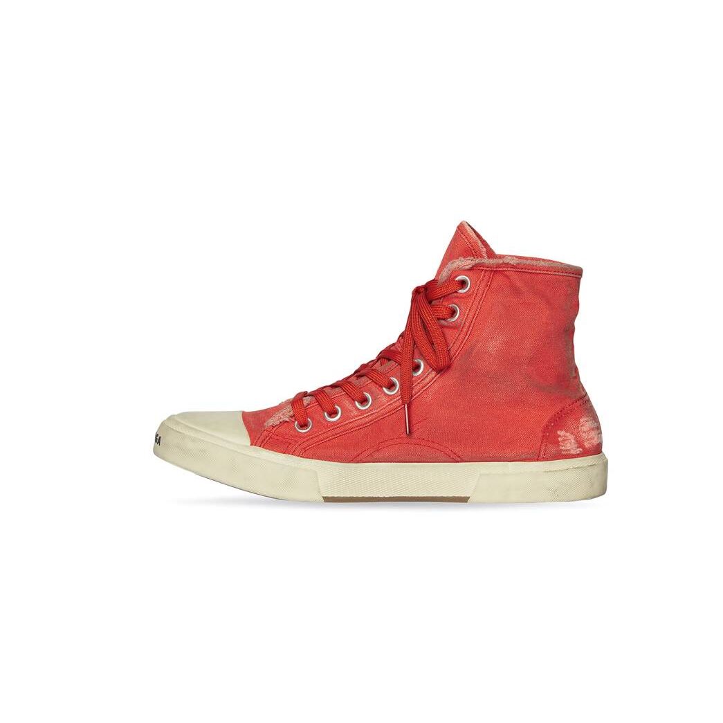 Men's Balenciaga Paris High Tops Sneakers Red | 2945ACGXO