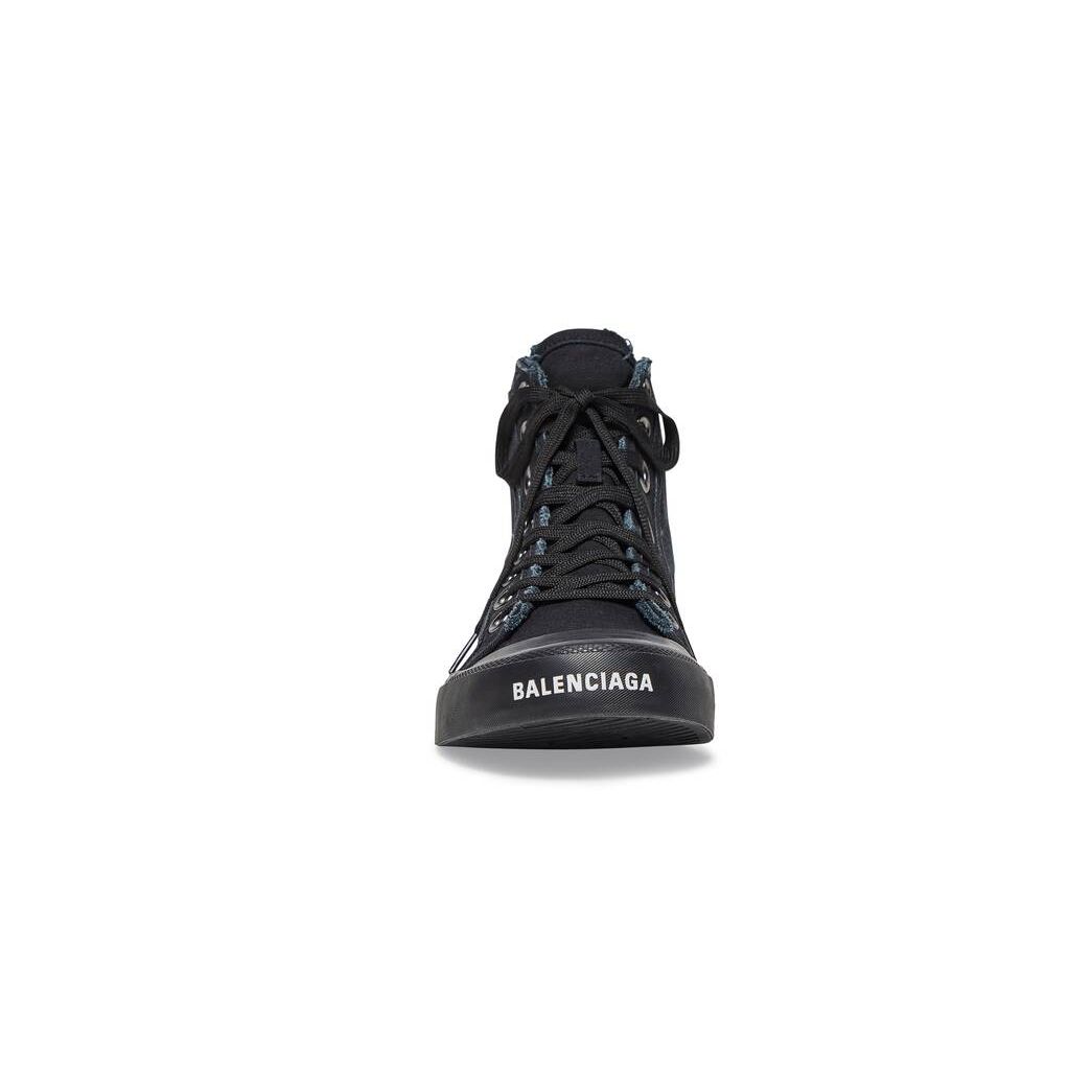 Men's Balenciaga Paris High Tops Sneakers Black | 5061HLGOP