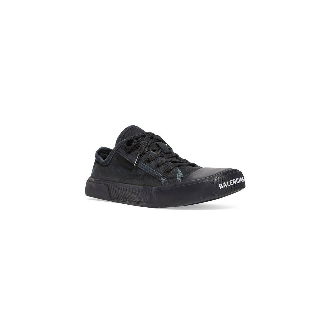 Men's Balenciaga Paris Low Tops Sneakers Black | 5786ALSOC