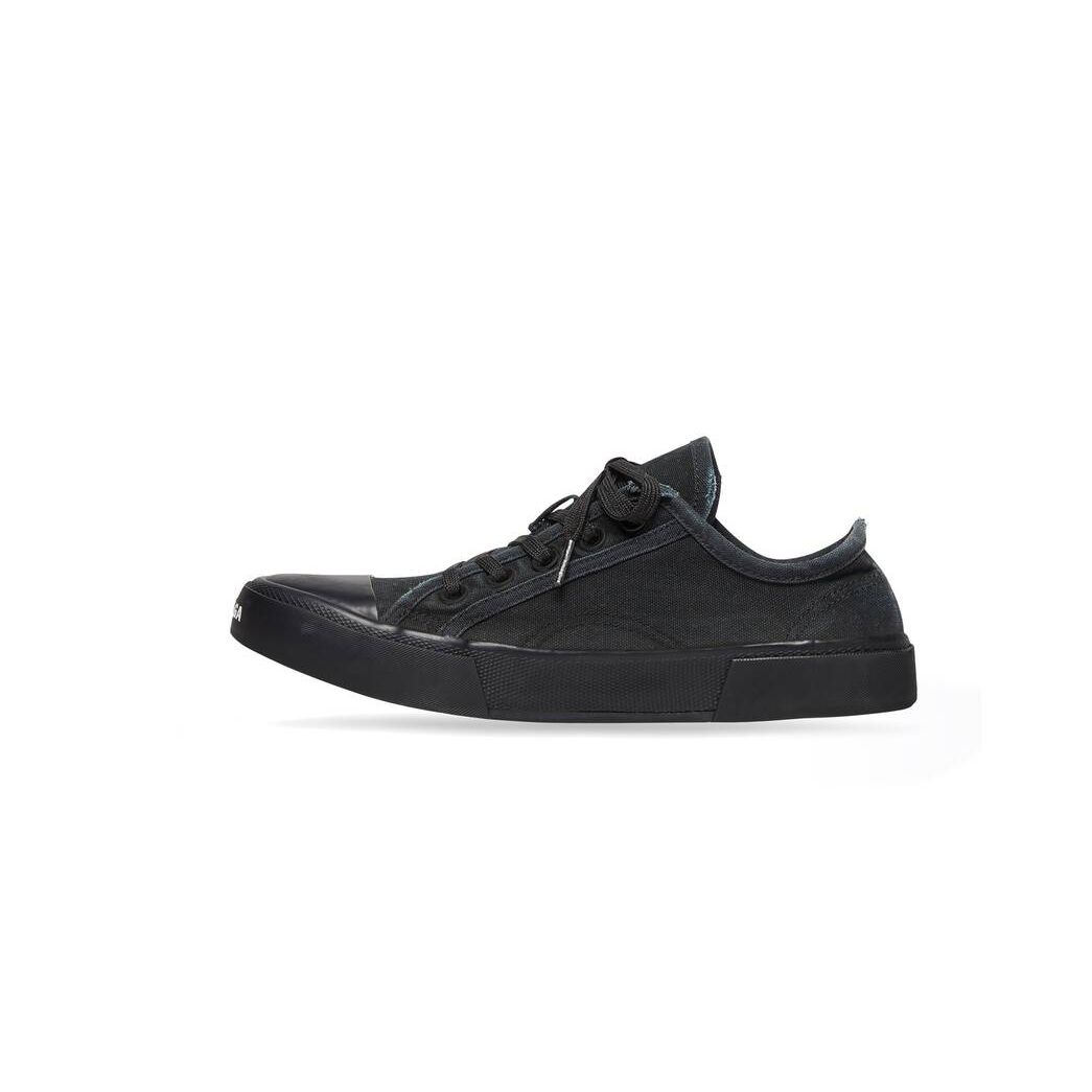 Men's Balenciaga Paris Low Tops Sneakers Black | 5786ALSOC