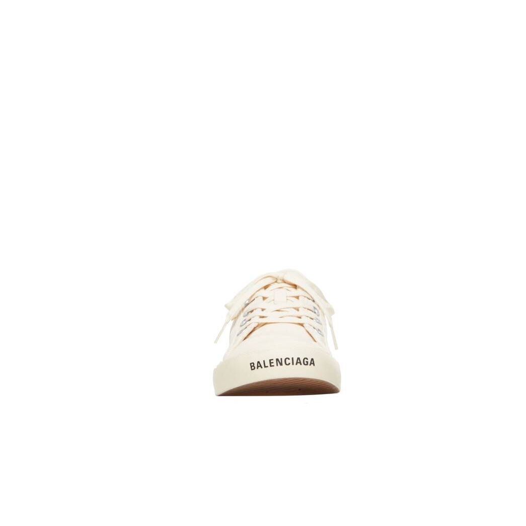 Men's Balenciaga Paris Low Tops Sneakers White | 9058OWYAN