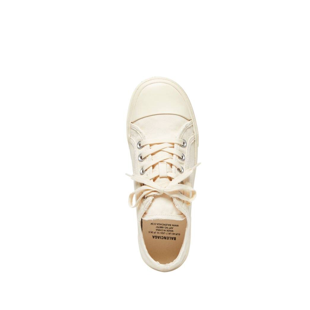 Men's Balenciaga Paris Low Tops Sneakers White | 9058OWYAN