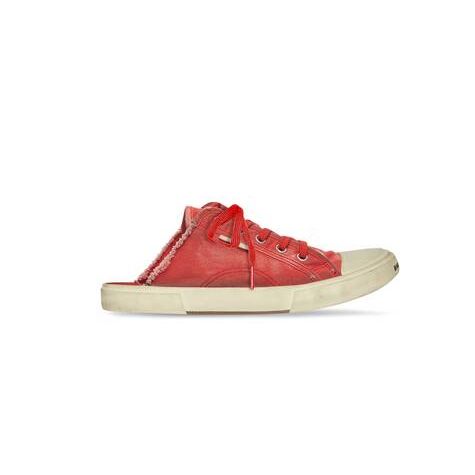 Men's Balenciaga Paris Mule Sneakers Red | 7125OTSNM