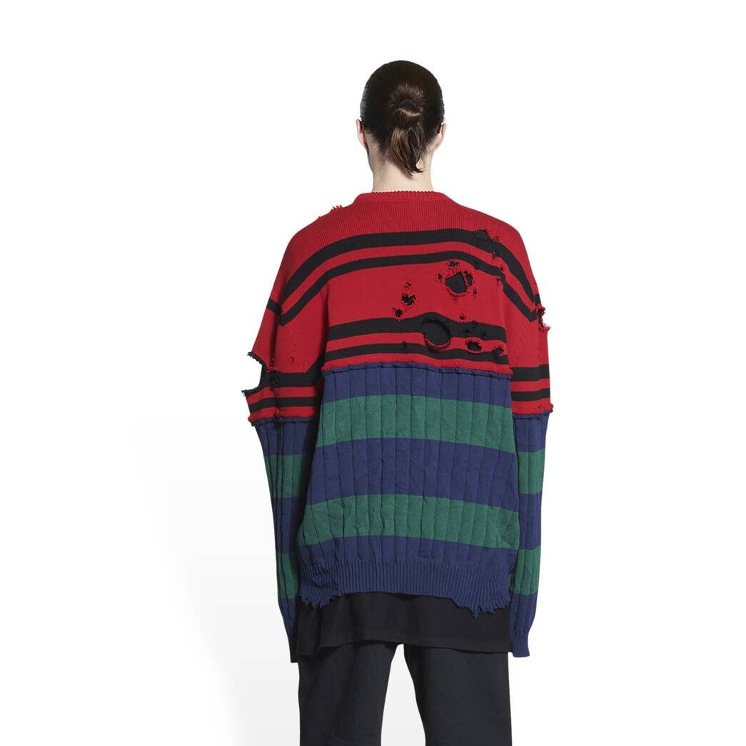 Men's Balenciaga Patched Sweater Knitwear | 1286CZPMX