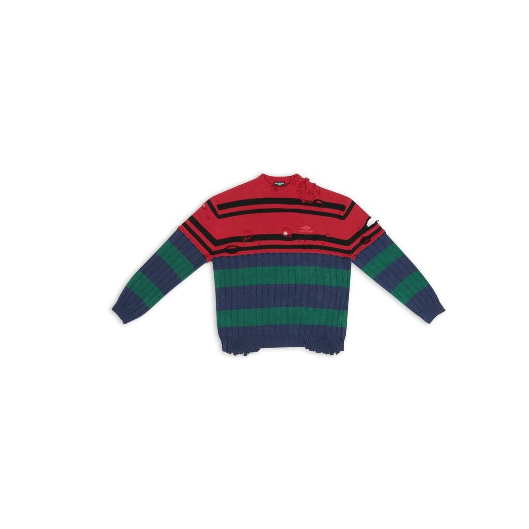 Men's Balenciaga Patched Sweater Knitwear | 1286CZPMX