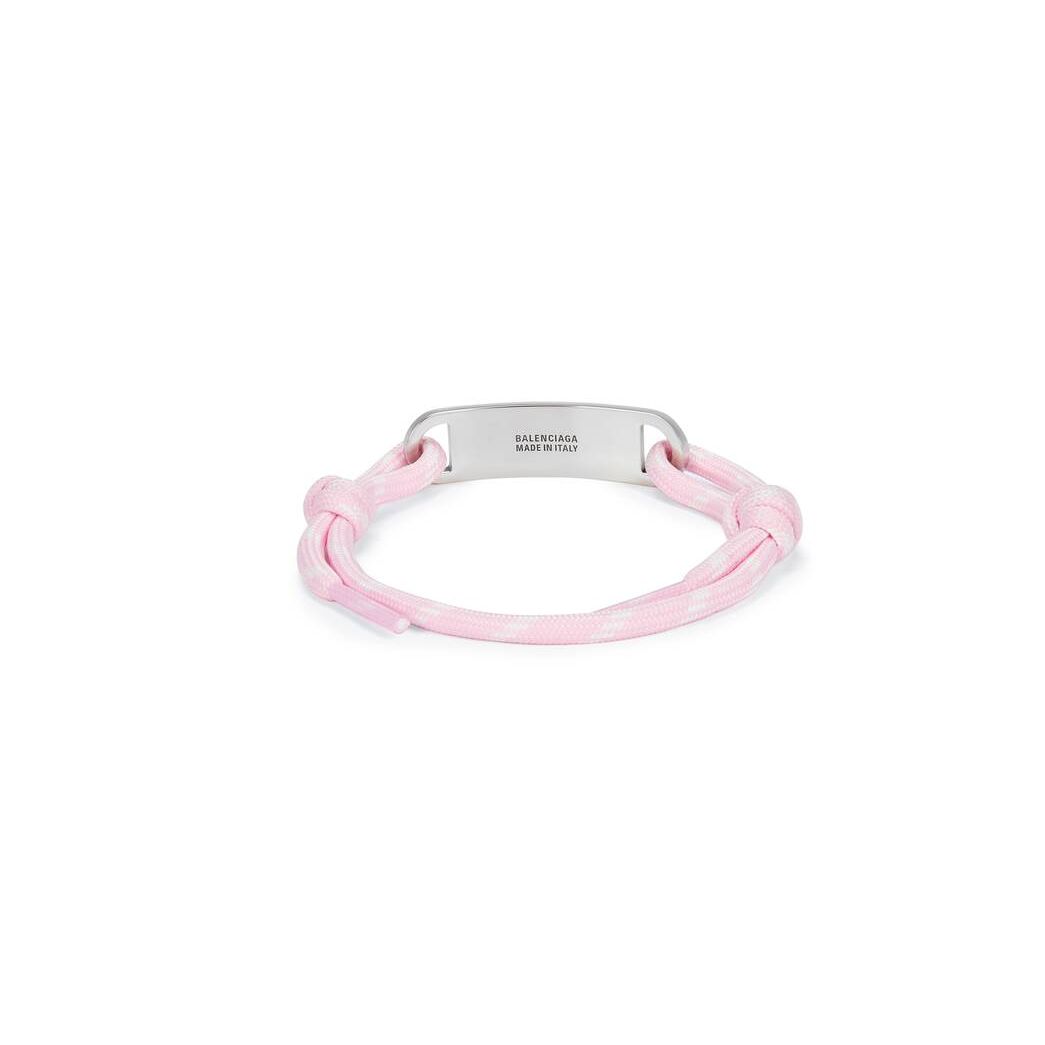 Men's Balenciaga Plate Bracelet Jewelry Pink | 1863KREFQ