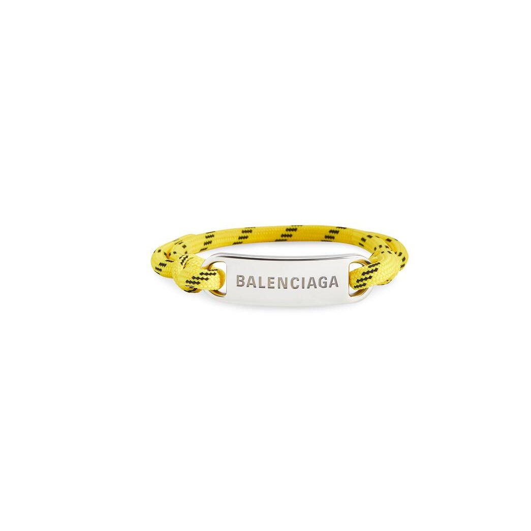 Men's Balenciaga Plate Bracelet Jewelry Yellow | 6524PEAHJ