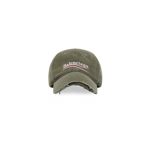 Men's Balenciaga Political Campaign Destroyed Caps | 1059PFVRK