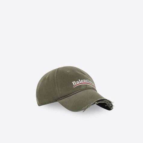 Men's Balenciaga Political Campaign Destroyed Caps | 1059PFVRK