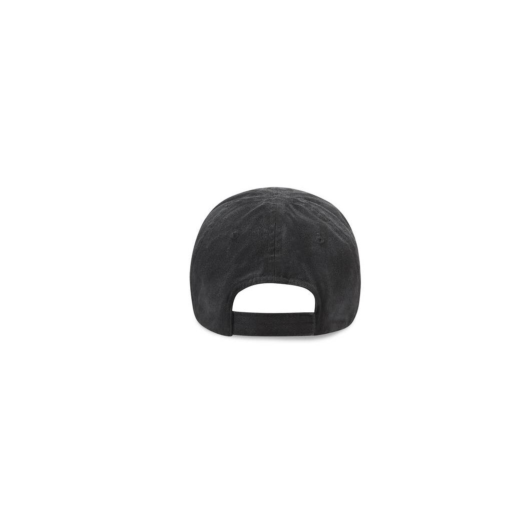 Men's Balenciaga Political Campaign Destroyed Caps Black | 1759LMAJS