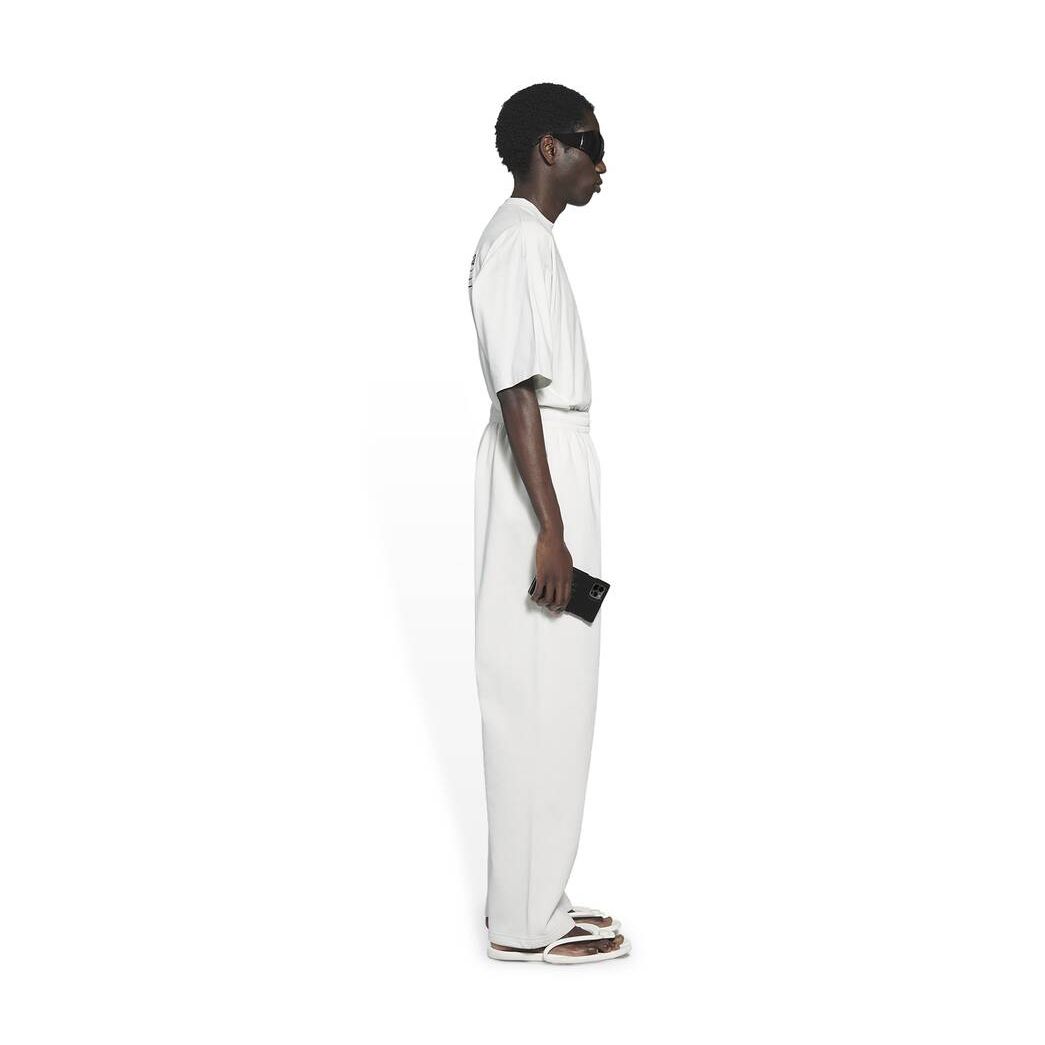 Men's Balenciaga Political Campaign Jogging Pants White | 9203LPODA