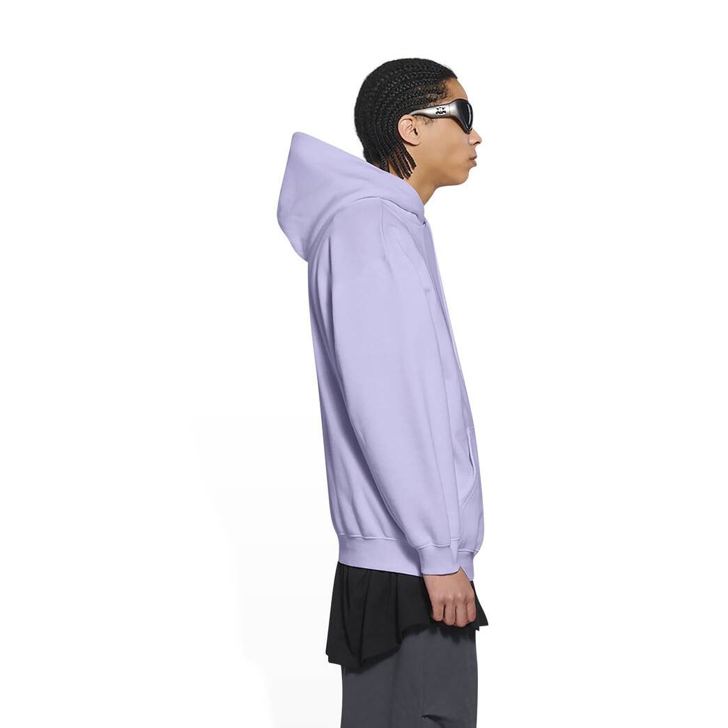 Men's Balenciaga Political Campaign Medium Fit Hoodie Purple | 2436UKEVO