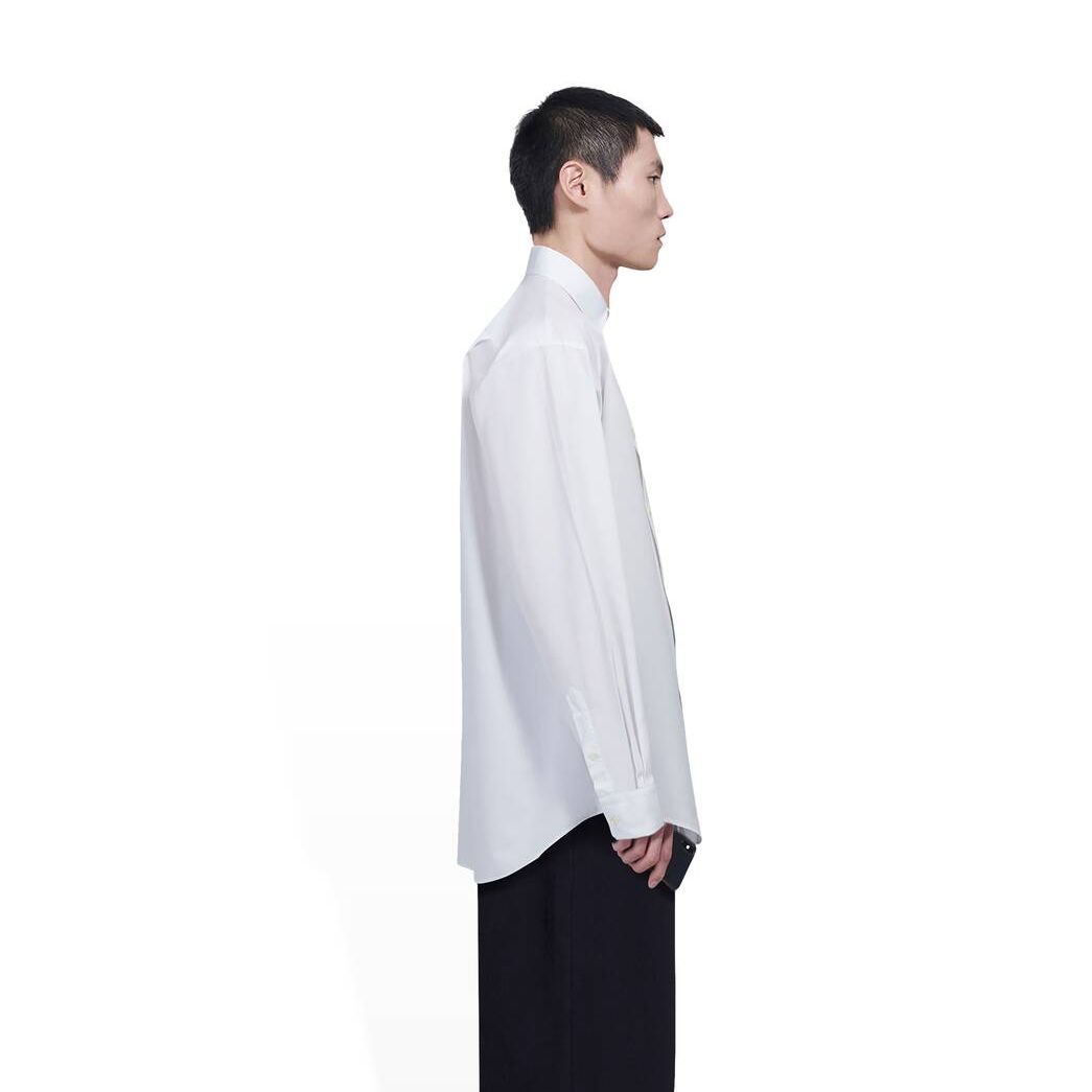 Men's Balenciaga Political Campaign Shirts White | 0726GWZAP