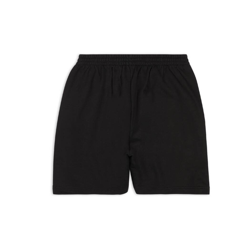 Men's Balenciaga Political Campaign Sweat Shorts Pants Black | 9628UCQEG