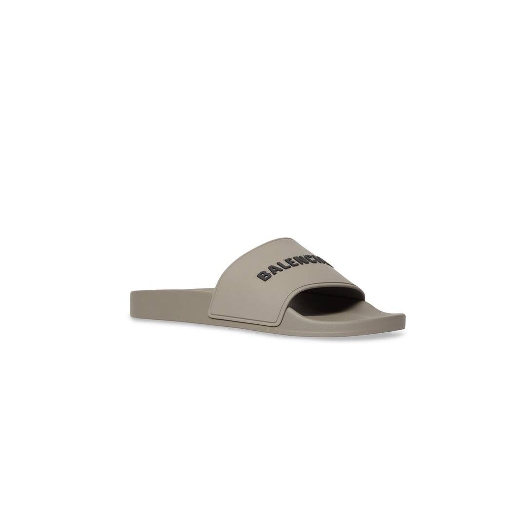 Men's Balenciaga Pool Slide Sandals Grey | 2358NUJYV