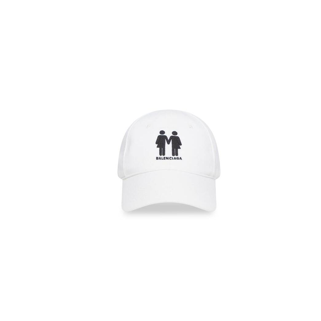 Men\'s Balenciaga Pride 22 Caps White | 8304QCPEU