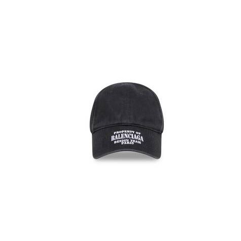 Men's Balenciaga Property Caps Black | 5864NFWKR