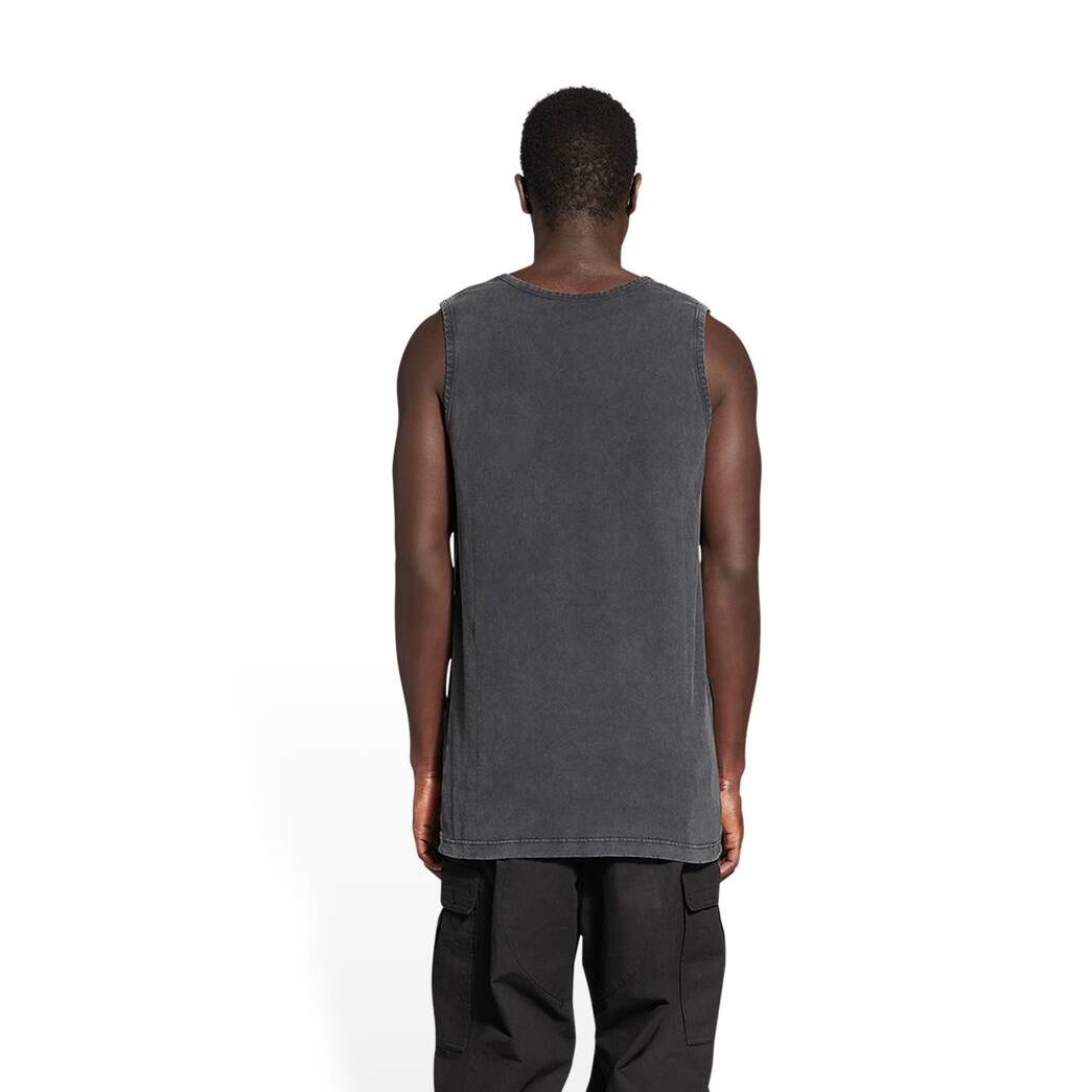 Men's Balenciaga Property Loose Tank Top Shirts Black | 0768QCXIL